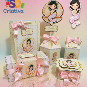 Kit Festa Sereia Cute Luxo