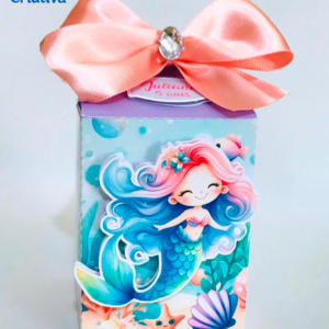 Caixa Milk - Sereia  e Fundo do Mar