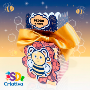 Caixa Meia Bala - Abelhinha