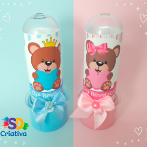 Mini Tubetes - Chá Revelação Ursinhos