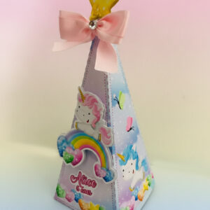 Caixa Pirâmide - Unicórnio