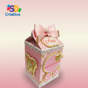 Caixa Milk - Ursinha Marrom Baby