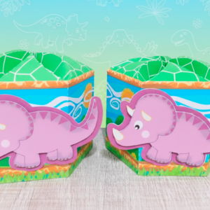 Caixa Sextavada Dinossauro